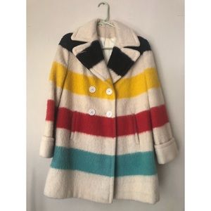 Vintage Hudson Bay Pendleton wool stripe coat